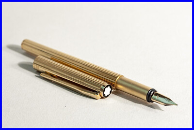 MONTBLANC Fountain Pen NOBLESSE gold plated cartridge filler with
