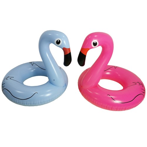 47" Inflatable Flamingo Swimming Ring Pool Float Raft Beach Toy For Adults Kids - Picture 11 of 14