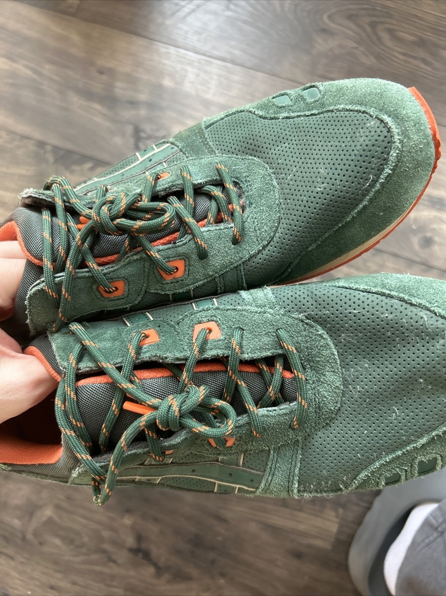 ASICS Gel-Lyte III Dark Green White Orange Men's Size 12 | eBay ASICS Gel-Lyte III Dark Green White Orange Men's Size 12 | eBay