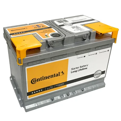 Autobatterie Continental 12V 80Ah 750A Starterbatterie Batterie 72Ah 74Ah 75Ah