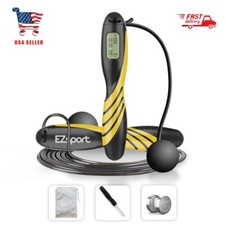 Jump Rope with Counter,Adjustable Bearing Weight Calories Time Setting Rope