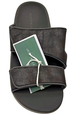 Revitalign Women's Orthotic Slide Sandals Kholo Nuevo Metallic