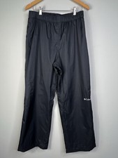 Columbia Sportswear Men s Black Omni-Tech Rain Pants Sz M Waterproof Outdoor