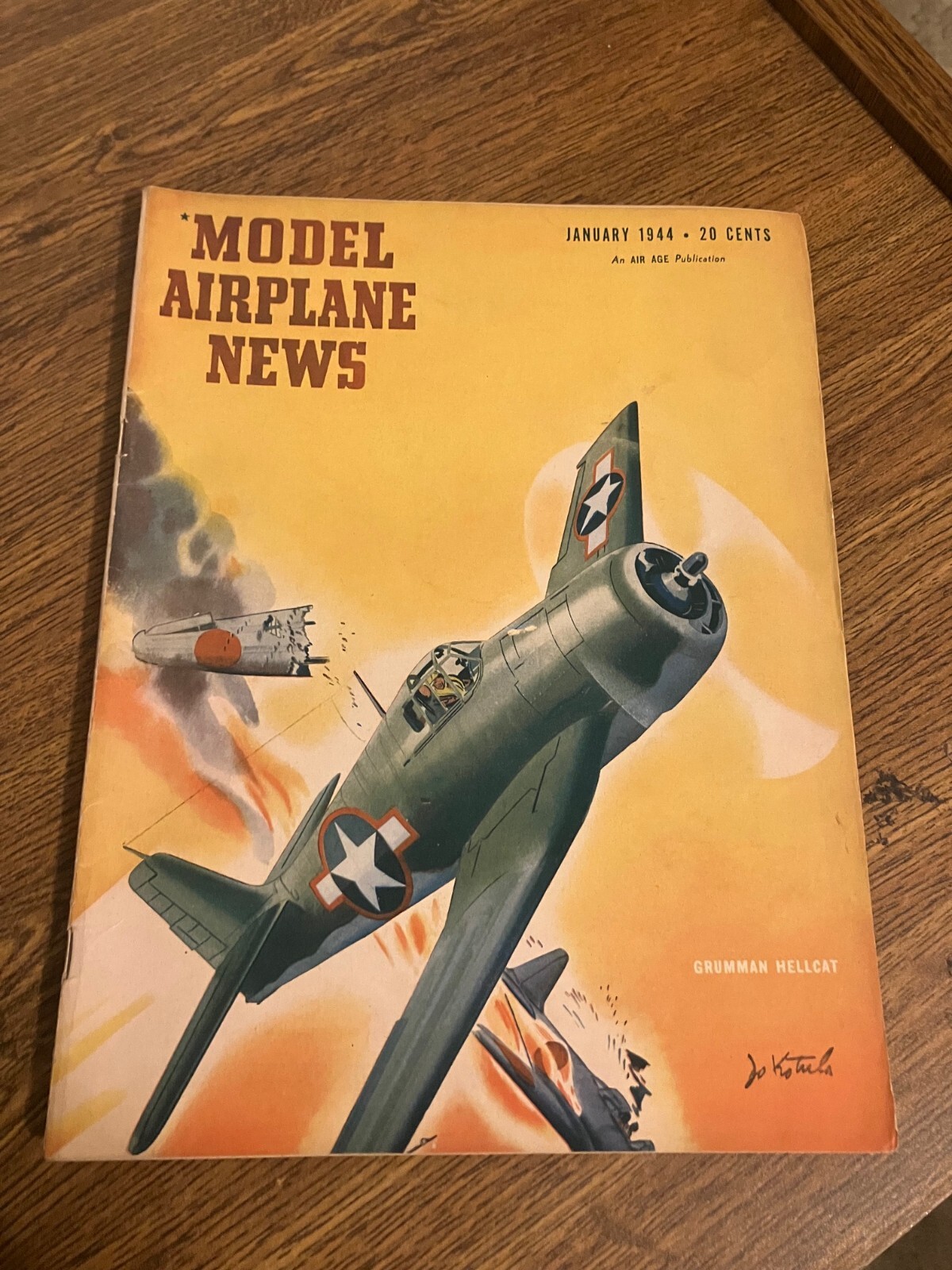 Vintage Back Issue of Model Airplane News Magazine - January 1944