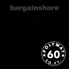 16'FT x 45"IN wide Black BLK01 Polymat Series 25 Latex Backed Carpet 