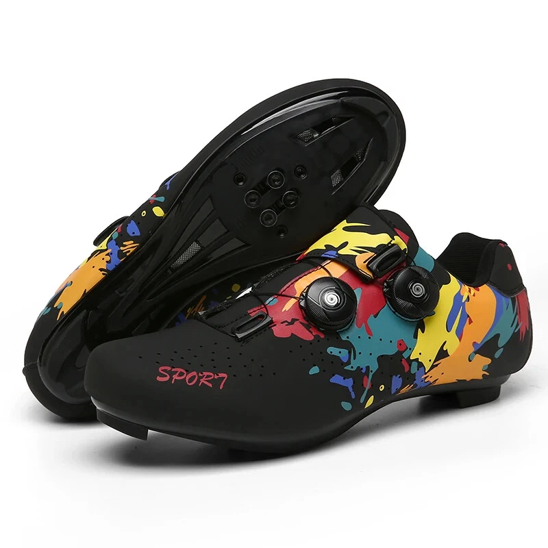 Zapatos de ciclismo autobloqueantes para hombre MTB todoterreno ciclismo zapatillas triatlón carreras Foto 4 de 4