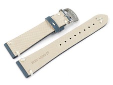 Bracelet De Montre En Cuir Lisse Marron Foncé - Largeurs 19, 21, 23 Mm - Rembourré Et Surpiqué