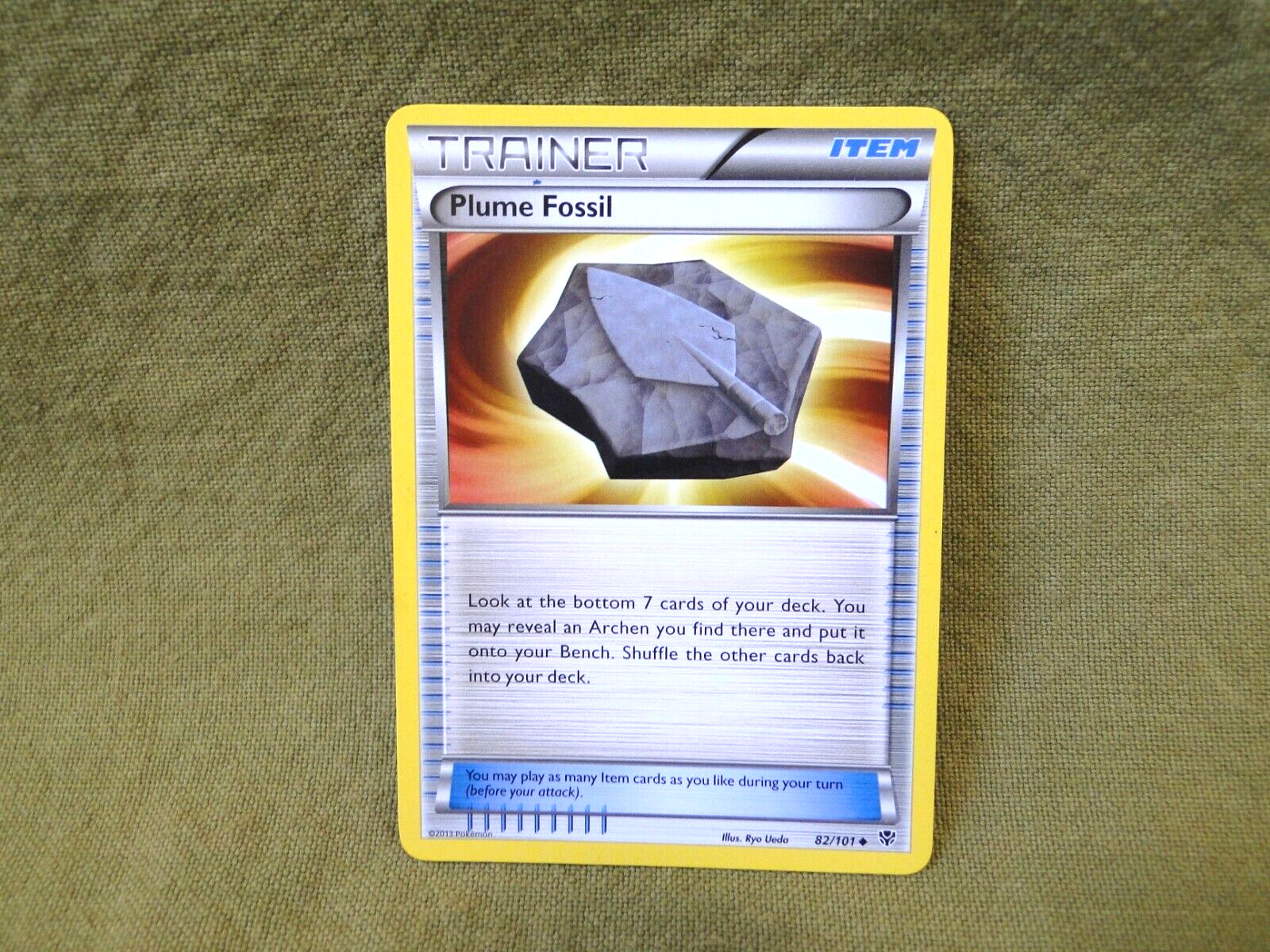 Pokemon Trading Card - Plasma Blast: Plume Fossil 82/101