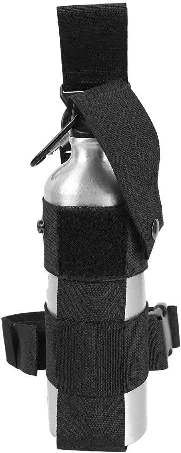 Funda táctica para botella de agua con pierna caída soporte para spray de pimienta bolsa ajustable para el muslo Foto 4 de 4
