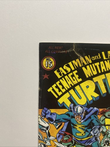 Teenage Mutant Ninja Turtles #15 (Mirage Studios June 1988) VF- - Picture 2 of 18