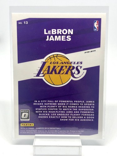 2019-20 LEBRON JAMES MY HOUSE OPTIC HOLO SILVER PRIZM SP #13 LAKERS - Picture 7 of 7
