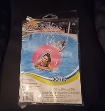 Splash N Swim Inflatable Swimming Pool Float tube Swim Ring Beach Raft 30 Inch