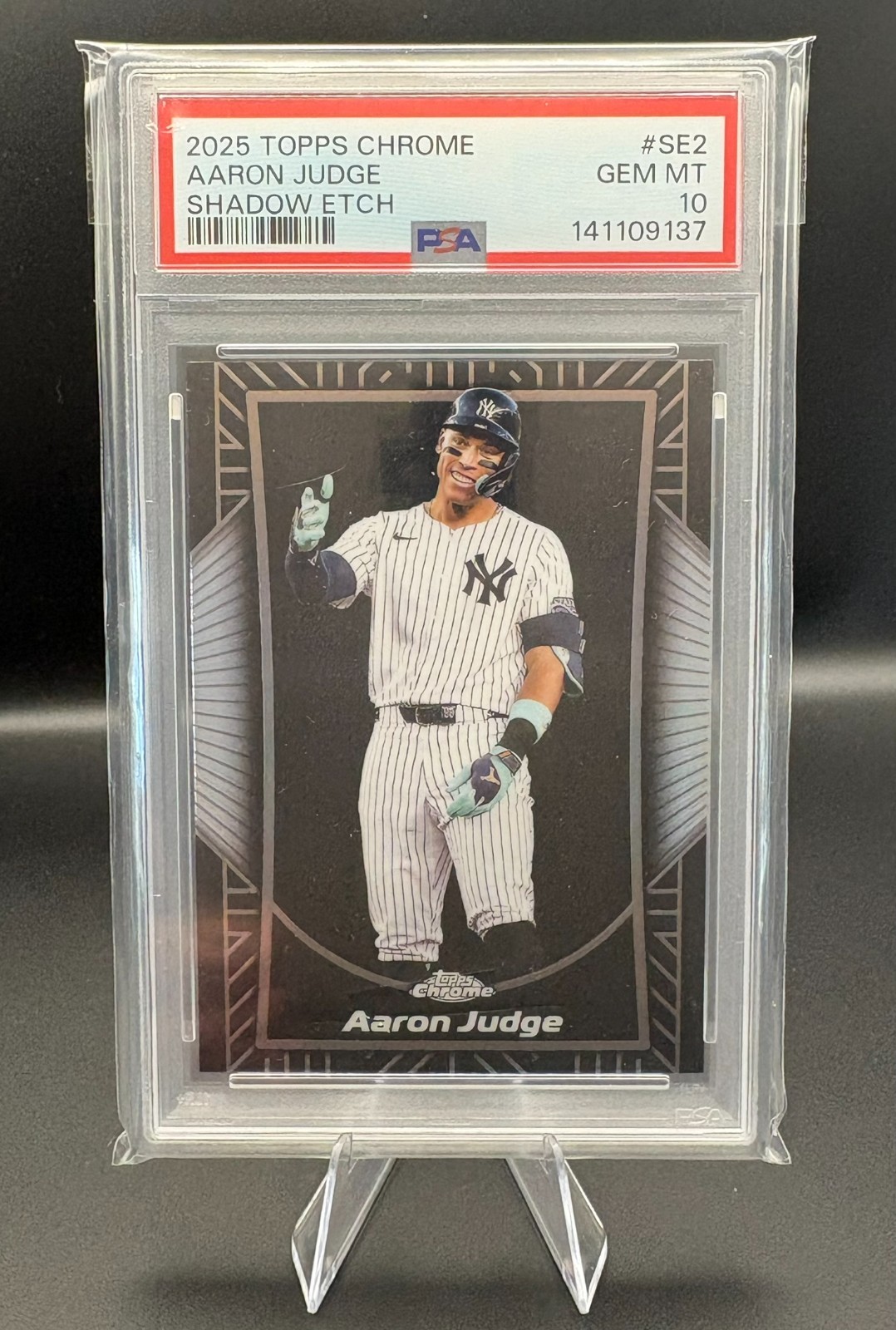 2025 Topps Chrome Aaron Judge Shadow Etch PSA 10 #SE-2 New York Yankees Gem Mint