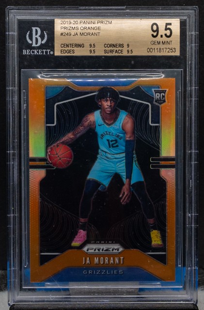 Ja Morant 2019-20 Panini Prizm #249 Prizms Orange 3/49 Rookie RC BGS 9.5