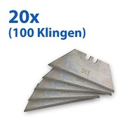 100 X Trapezklingen Klingen Messerklingen FüR Cutter Sicherheitsmesser 60X19