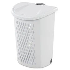 Sterilite Ultra™ Wheeled Hamper Plastic Adult, White