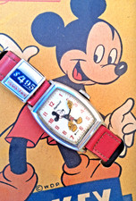 Vintage 1947 Disney Mickey Mouse Watch Ingersoll MIB Wristwatch in Original Box