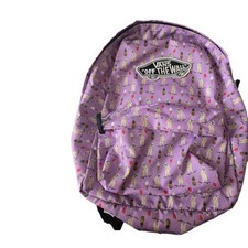 Vans Off The Wall Backpack Purple Dog Skateboarding   Travel School
