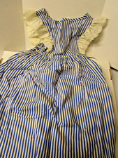 Vtg Ceil Ainsworth Saks Striped Dress Cottagecore Ruffle Kids Dressn SZ 5 VGUC