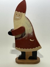 Vintage Wooden Handmade Santa Clause Decor 13 Moveable Arms