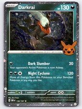 darkrai pokemon card holographic Pokmon 105/189 Trick or Trade BOOster Holo (Pumpkin Stamp) Shin Nagasawa SWSH11 Darkrai #136 Prices | Pokemon