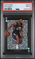 ACE BAILEY PSA 8 2025 TOPPS ALL KINGS #AK-20 RC ROOKIE SSP CASE HIT