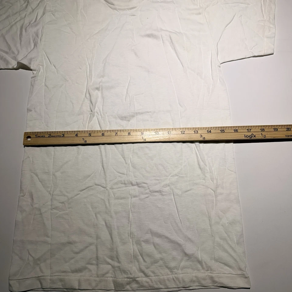 Camiseta en blanco vintage años 60 flecha blanca algodón envejecido años 60 verdadera vintage Foto 2 de 4