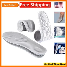 U-Shape 4D Sports Memory Foam Insoles - Comfort and Pain Relief for Everyday Use