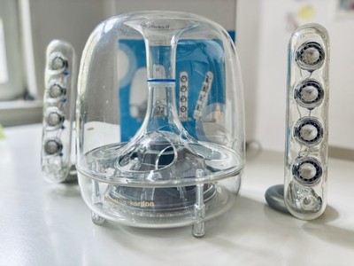 Harman Kardon SoundSticks II Lautsprechersystem - Subwoofer + 2 Satelliten + OVP