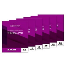 12pc Thermal Pad Kit 4.7x4.7" 120x120mm 16.8 W/mK 0.5 to 2mm Multi Pack GPU