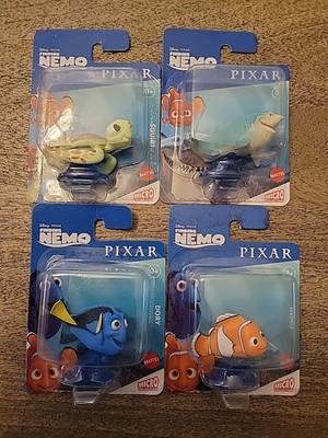 Disney Pixar Finding Nemo Micro Collection Squirt, Bruce, Marlin, Dory New 