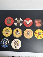 Lot 10 Vintage Ritzenhoff Beer Coasters Pub Bar Drink Cardboard Coasters Round