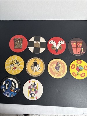 Lot 10 Vintage Ritzenhoff Beer Coasters Pub Bar Drink Cardboard Coasters Round