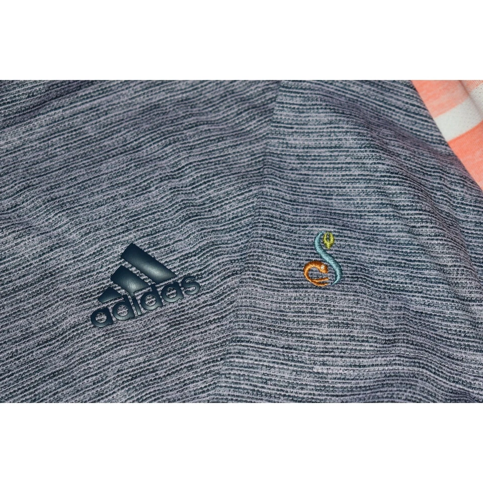 Adidas Golf Henley Shirt Mens Size 2XL XXL Polyester Performance Purple - Image 4 of 4