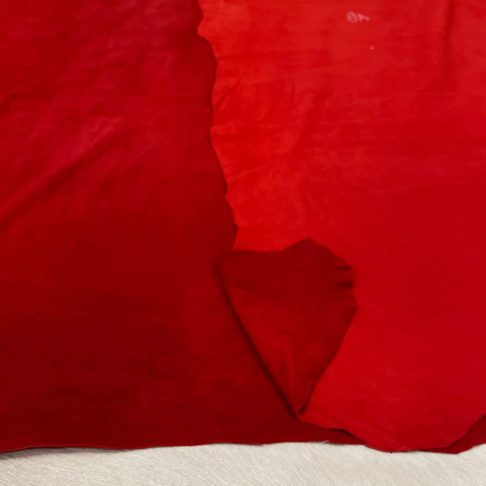 Gamuza de piel de cordero roja Avetco 5-6 pies cuadrados grado medio prenda suave calidad piel de cordero Foto 4 de 4