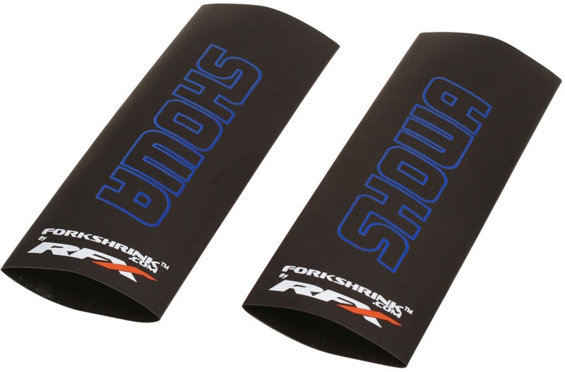 Fourreau thermo-rétractable RFX Race Series bleu pour habiller une fourche Showa