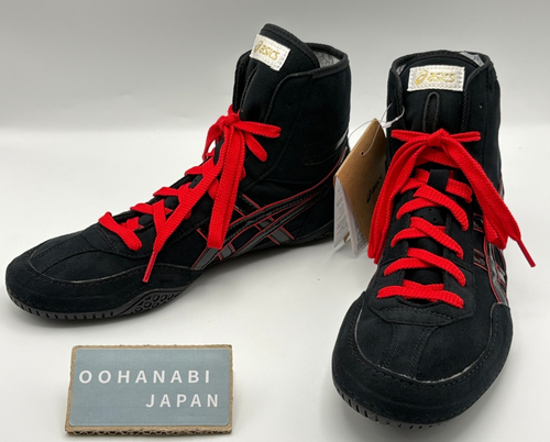 ASICS EX-EO Wrestling Boxing Shoes TWR900 1083A00 New model BLACK × BLACK × RED - Picture 11 of 24