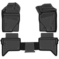 GummifußMatten FüR VW Amarok Ab Bj. 2022- 3D Passform Hoher Rand Gummimatten