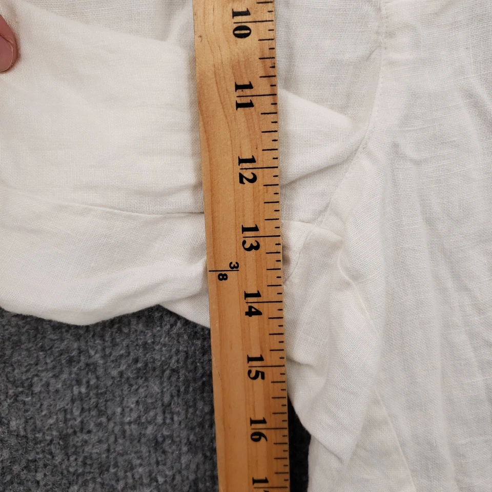 Шорты мужские Turnbury 42 белые свободные крой плиссированные спереди льняные на молнии повседневные - Изображение 4 из 4