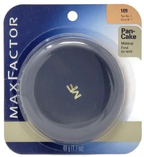 Max Factor Pancake Pan-Cake Water-Activated Makeup Original Formula 1.7 oz NIP