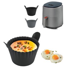 Tazze per uova e torte in silicone - stampi riutilizzabili per friggitrice ad aria, fodere per muffin, lavastoviglie