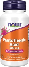 NOW Foods Supplements, Pantothenic Acid (Vitamin B-5) 500 mg, B-Complex Vitamin,