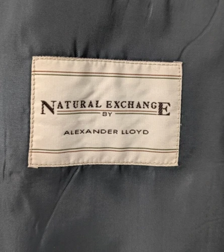 Vtg Natural Exchange Alexander Lloyd Blazer 60R Shetland Wool Windowpane Plaid image 2