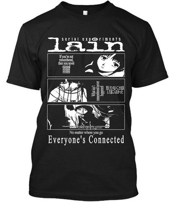 Limited New Lȧȧz Serial Experiments Lain Japan Psychological Music T-SHIRT S-5XL