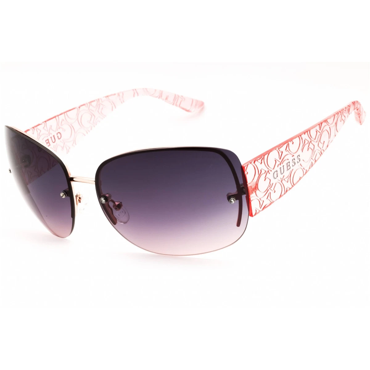 Guess GU6982 Shiny Pink New Women\'s Aviator Style Sunglasses Guess Sunglasses GU6982 72Z Shiny Pink, Size 64-13-150 | eBay main image 2