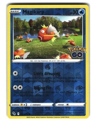 Magikarp 021/078 Pokemon GO Reverse Holo Pokemon Card
