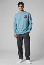 Image of Tommy Jeans Regular Flag Crew Neck Sweatshirt