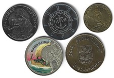 5 Medaillen Thema Schifffahrt