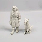 Vintage 1950's Marx White No Base Dale Evans & Dog Figures Lot