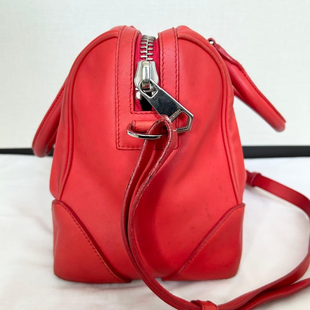 GIVENCHY Lucrezia Quilted Leather Shoulder Bag Red Used Authentic thumbnail 3